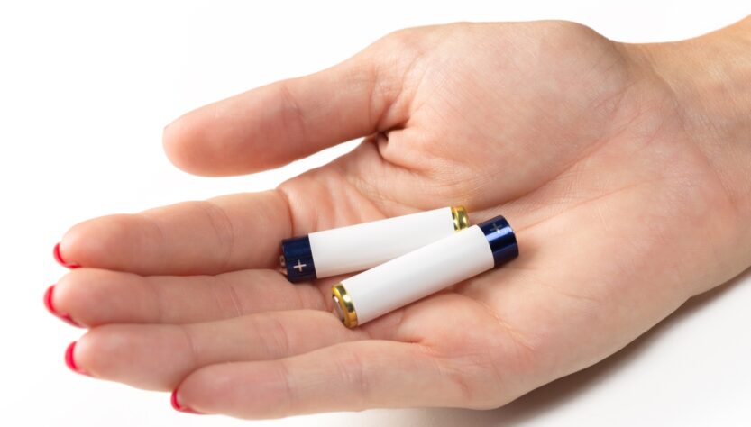 Batteries in hand