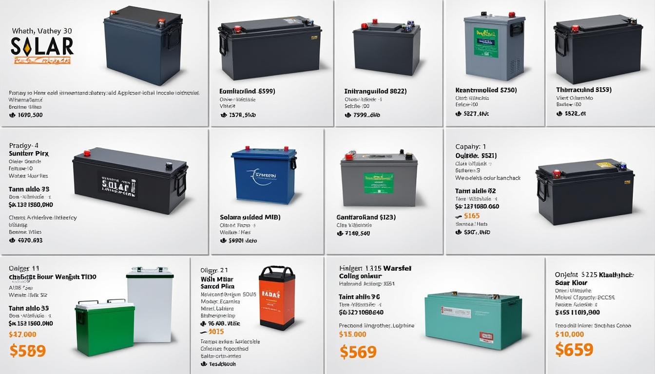 découvrez la batterie idéale pour votre panneau solaire de 250w avec notre guide comparatif. nous analysons les différents types et modèles de batteries pour vous aider à faire le meilleur choix pour un stockage d'énergie efficace et durable.