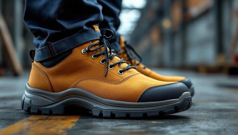 découvrez notre sélection de vêtements de travail alliant sécurité et confort, avec des chaussures adaptées pour protéger vos pieds toute la journée.