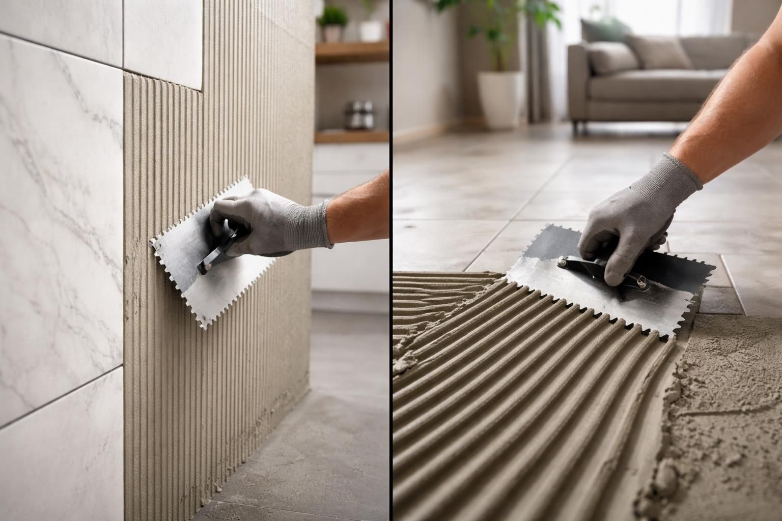 découvrez pourquoi il est important de ne pas confondre la colle pour carrelage mur et sol, et comment choisir la bonne pour garantir une pose durable et résistante.