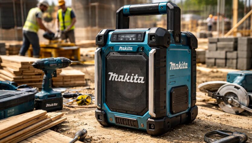 découvrez le haut-parleur makita, offrant un son haute fidélité robuste et performant, idéal pour accompagner tous vos travaux sur chantier.