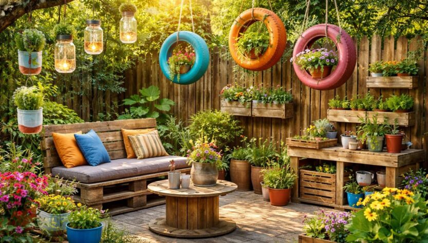 découvrez 15 idées ingénieuses pour recycler vos déchets en objets déco uniques et donner une seconde vie à votre jardin avec jardin récup.