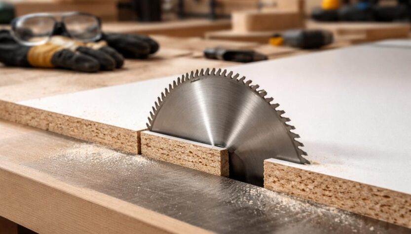 découvrez comment choisir la lame de scie idéale pour des coupes nettes et sans éclats sur le mélaminé, afin d'obtenir des finitions parfaites et professionnelles.