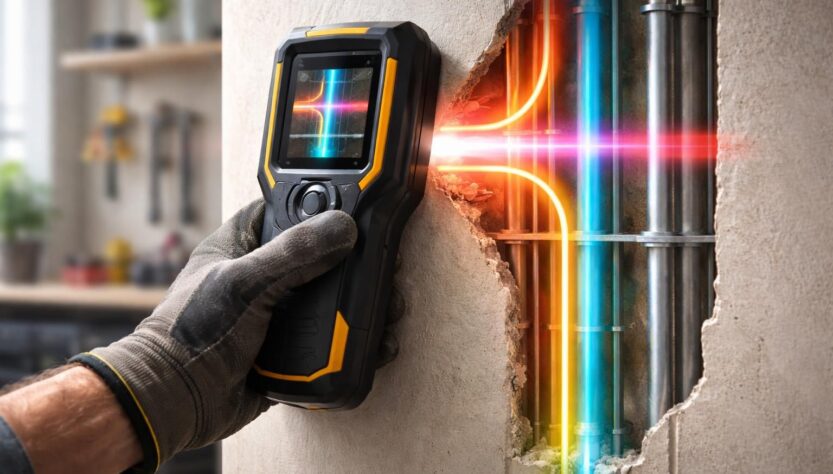 scanner mural : détectez facilement câbles et tuyaux pour percer en toute sécurité. l'outil indispensable pour éviter les risques et réussir vos travaux de rénovation.