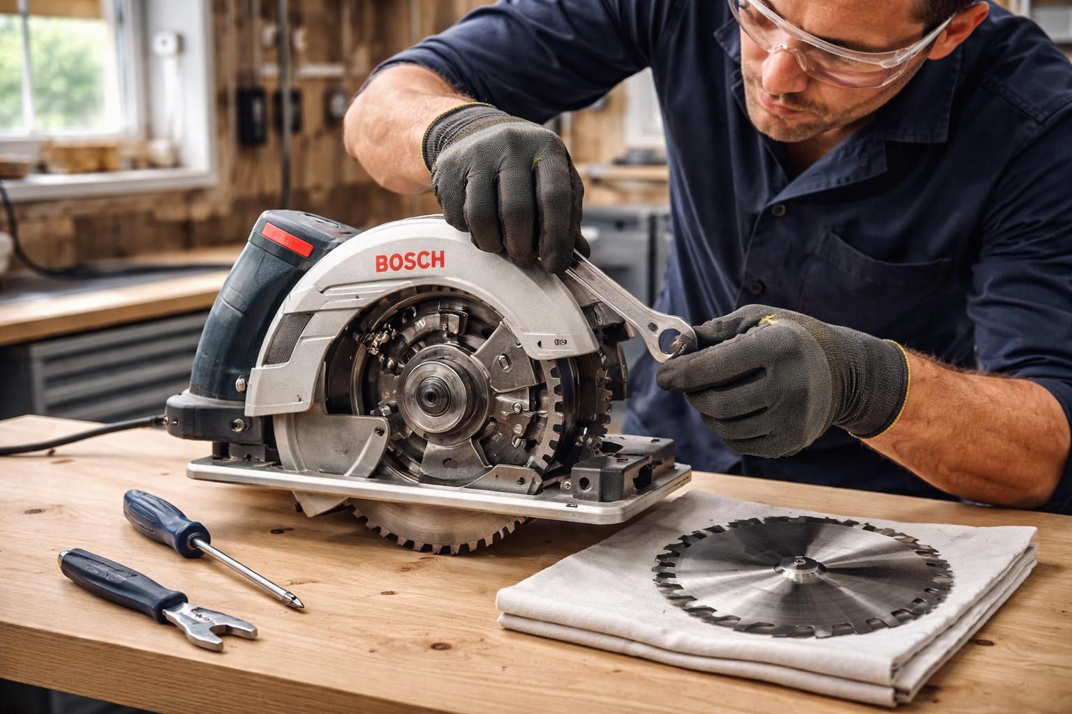 découvrez étape par étape comment changer la lame de votre scie circulaire bosch en toute sécurité grâce à ce tutoriel simple et pratique.