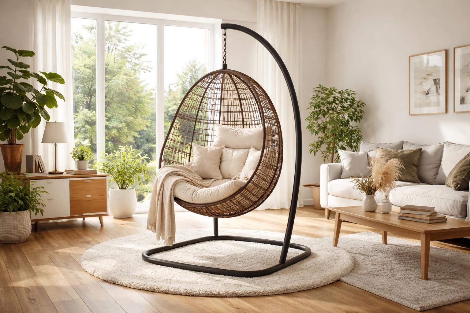 découvrez comment installer un fauteuil suspendu en appartement sans percer le mur, pour profiter d'un coin détente confortable sans abîmer votre intérieur.