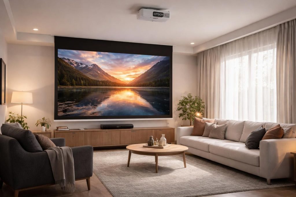 découvrez comment optimiser l'expérience de votre vidéoprojecteur epson en salon en améliorant les noirs et le contraste, même sans disposer d'une salle dédiée.